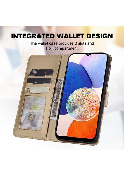 Samsung Galaxy A14 5g Için Kılıf Cüzdan Kapak Çevirin Basit Iş Deri (Yurt Dışından) indirimleri