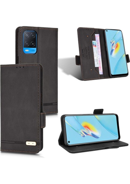 Oppo A54 4g Kart Ekleme Koruyucu Kapak Için Kılıf Deri Folio Kapak (Yurt Dışından) modelleri