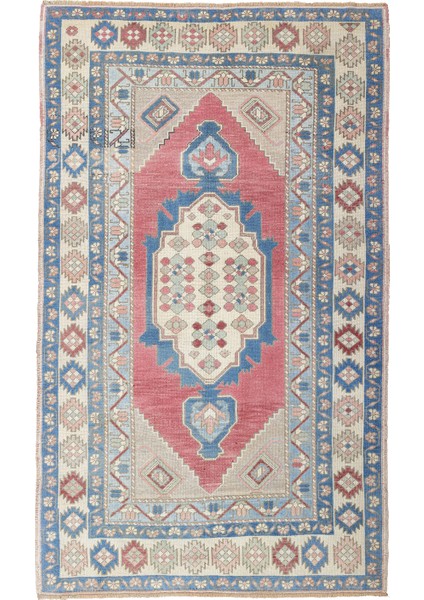 Bala Renkli El Dokuma Taşpınar Halısı 133X222 cm