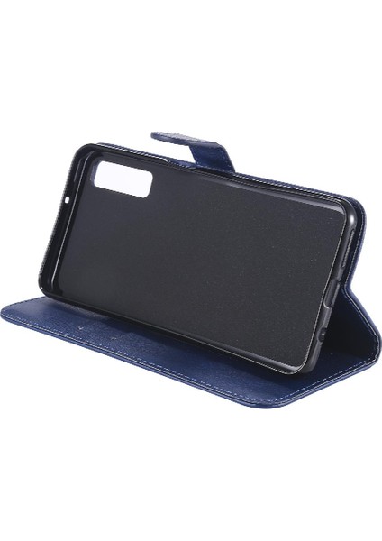 Kart Yuvası Klasik Düz Renk ile Samsung Galaxy A7 2018 Için Flip Case (Yurt Dışından)