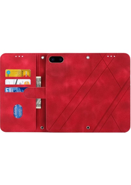 Iphone 6 Için Filp Durumda Artı/7 Artı/8 Artı Bilek Kayışı Kredi Kartı Tutucu (Yurt Dışından)