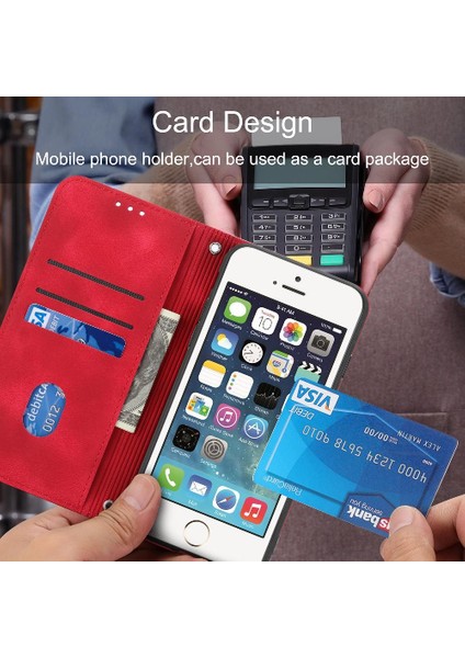 Iphone 6 Için Filp Durumda Artı/7 Artı/8 Artı Bilek Kayışı Kredi Kartı Tutucu (Yurt Dışından)
