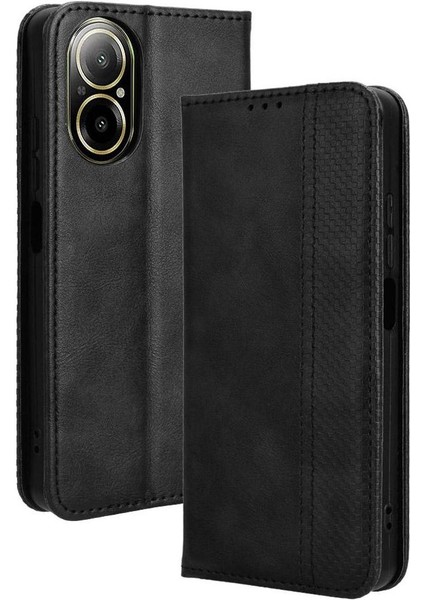 Realme C67 4g Manyetik Kapatma Cüzdan Pu Deri Kılıf (Yurt Dışından)