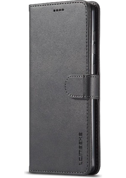 Samsung Galaxy A03S Buzağı Doku Yatay Çevir Deri Kılıf (Yurt Dışından)