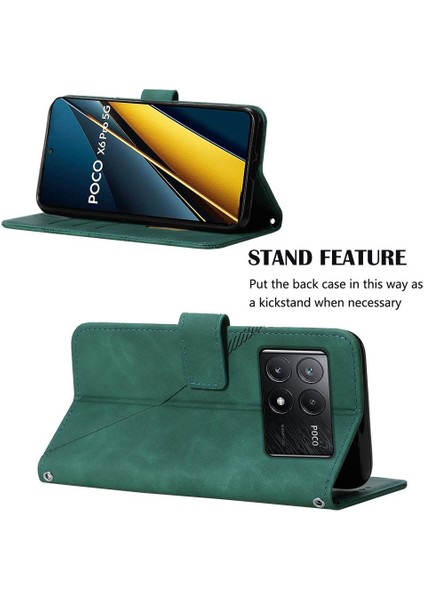 Xiaomi Poco X6 Pro 5g Flip Folio Kitap Koruyucu Cüzdan Kapak Pu (Yurt Dışından) modelleri