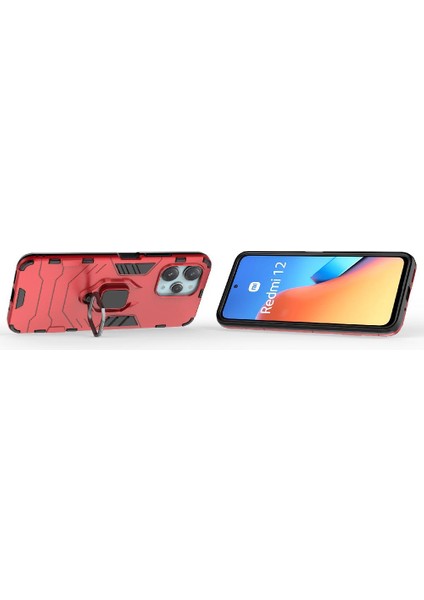 Xiaomi Redmi Için 12 4g Askeri Damla Koruma Darbeye Kapak Halkası (Yurt Dışından)