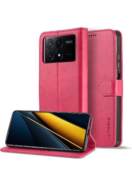 Xiaomi Redmi Poco X6 Pro 5g Buzağı Doku Yatay Çevir Deri Kılıf (Yurt Dışından)