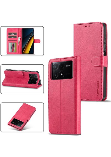 Xiaomi Redmi Poco X6 Pro 5g Buzağı Doku Yatay Çevir Deri Kılıf (Yurt Dışından)