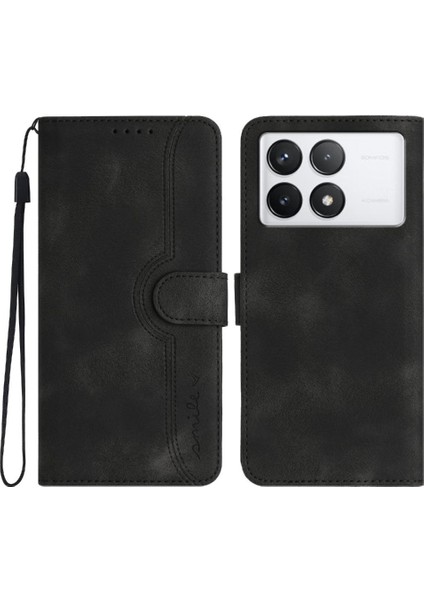 Xiaomi Poco X6 Pro Kılıf Cüzdan Dahili Mıknatıs Kapak Pu ile Uyumlu (Yurt Dışından)