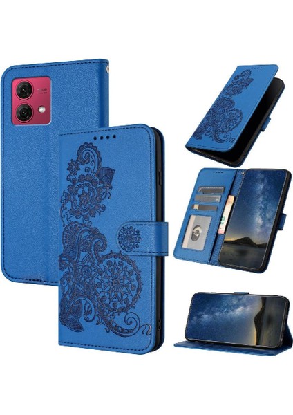 Motorola Moto G84 5g Kickstand Koruyucu Pu Deri Manyetik Kılıf (Yurt Dışından)