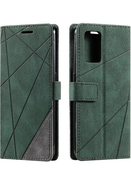 Oppo A74 4G/A95 4g Pu Deri Darbeye Kart Tutucu Kickstand Için Kılıf (Yurt Dışından)