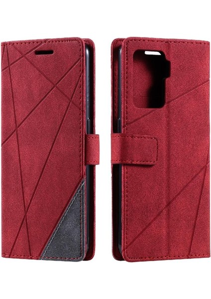 Oppo A94 4G/F19 Pro Için Kılıf Cüzdan Flip Folio Pu Deri Manyetik Kart (Yurt Dışından)