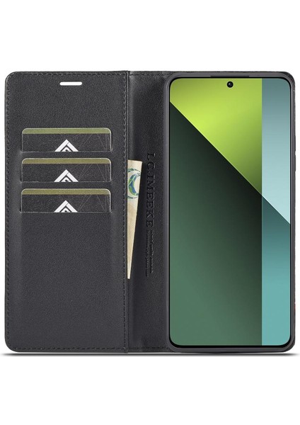 Xiaomi Poco C65 Tam Koruma Kartı Ekleme Deri Folio Için Kılıf (Yurt Dışından)