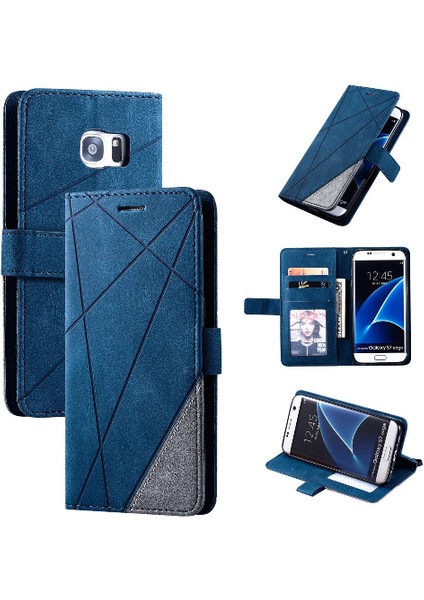 Samsung Galaxy S7 Kenar Cüzdan Flip Folio Darbeye Kart Tutucu (Yurt Dışından)