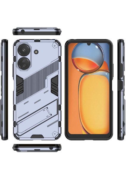 Xiaomi Redmi 13C Kickstand Sağlam Askeri Koruyucu Kapak Için Kılıf (Yurt Dışından)