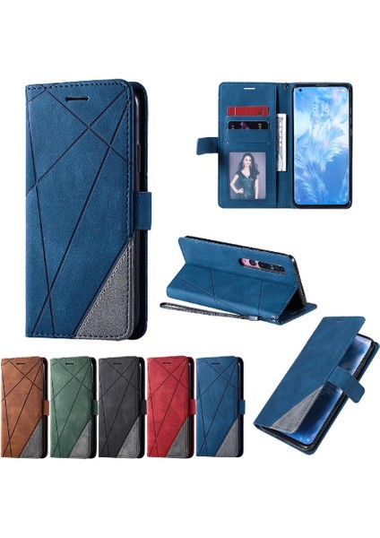 Xiaomi Mi 10/10 Pro Pu Deri Kart Tutucu Kickstand Darbeye (Yurt Dışından)