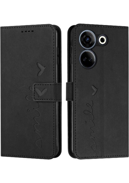 Tecno Camon 20/camon 20 Pro 4g Tam Koruma Pu Deri Flip Case (Yurt Dışından)