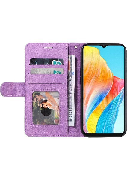 Oppo A38 4G/A18 4g Kickstand Koruyucu Kart Yuvası Standı Pu (Yurt Dışından) indirimleri
