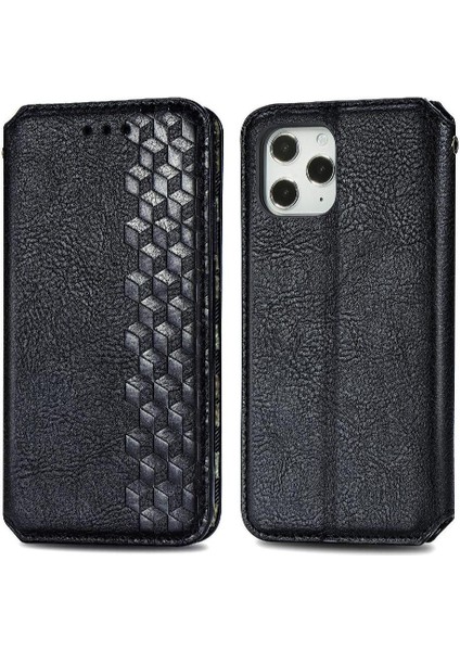 Apple IPhone 12 Için Kılıf Promax Deri Kılıf Cüzdan Fonksiyonu Moda Flip (Yurt Dışından)