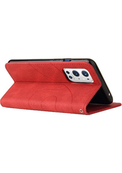 Kart Yuvası Standı Iki Renkli Dikiş Kickstand ile Oneplus 9 Pro Için Kılıf (Yurt Dışından) indirimleri