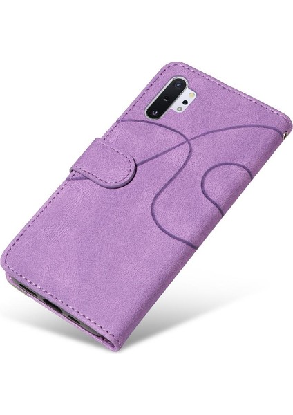 Samsung Galaxy Not 10 Artı Pu Deri Flip Folio Kılıf Kart ile (Yurt Dışından)