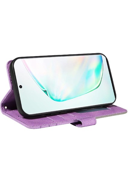 Samsung Galaxy Not 10 Artı Pu Deri Flip Folio Kılıf Kart ile (Yurt Dışından)