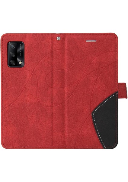 Kart Yuvası Standı ile Oppo A74 4g Için Kılıf Pu Deri Flip Folio Kılıf (Yurt Dışından) modelleri