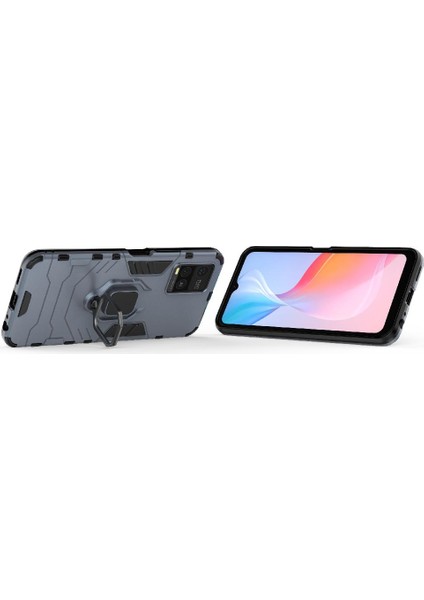 Vıvo Y21 Için Kılıf 360 &deg; Dönen Halka Darbeye Kapak Kickstand Askeri (Yurt Dışından) fırsatları