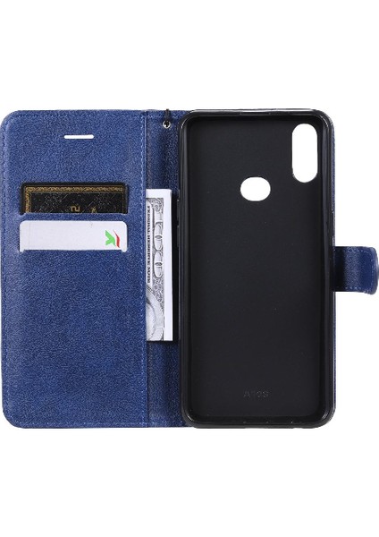 Kart ile Samsung Galaxy A10S Iş Cüzdan Telefon Kılıfı Için Flip Case (Yurt Dışından)