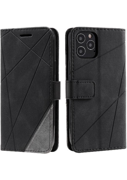 IPhone 12 Için Kılıf Pro Max Kart Tutucu Kickstand Cüzdan Flip Folio Pu (Yurt Dışından)
