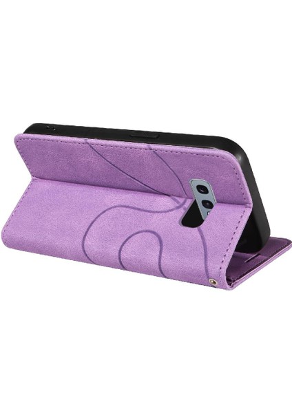 Samsung Galaxy S10E Iki Renkli Dikiş Kickstand Koruyucu Kılıf (Yurt Dışından)