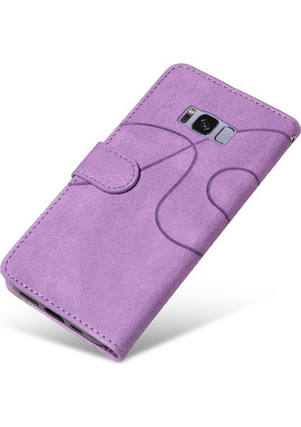 Samsung Galaxy S8 Artı Pu Deri Flip Folio Kılıf Kickstand ile (Yurt Dışından)