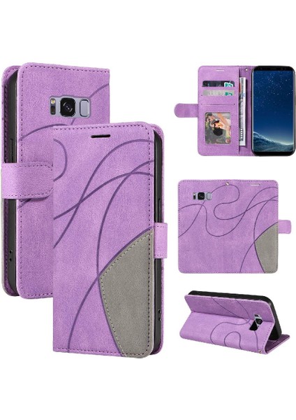 Samsung Galaxy S8 Artı Pu Deri Flip Folio Kılıf Kickstand ile (Yurt Dışından)