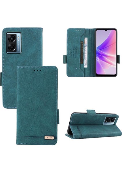 Kart ile Realme V23 5g Kart Ekleme Deri Folio Flip Case Için Kılıf (Yurt Dışından)