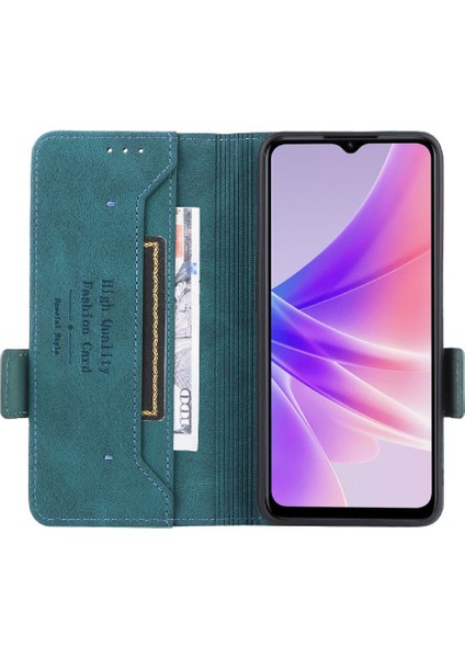 Kart ile Realme V23 5g Kart Ekleme Deri Folio Flip Case Için Kılıf (Yurt Dışından)