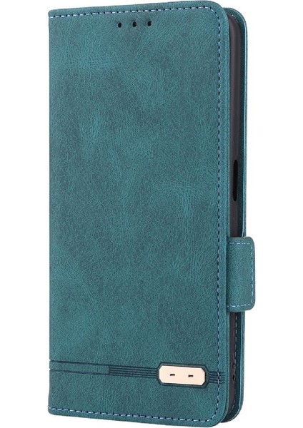 Kart ile Realme V23 5g Kart Ekleme Deri Folio Flip Case Için Kılıf (Yurt Dışından)
