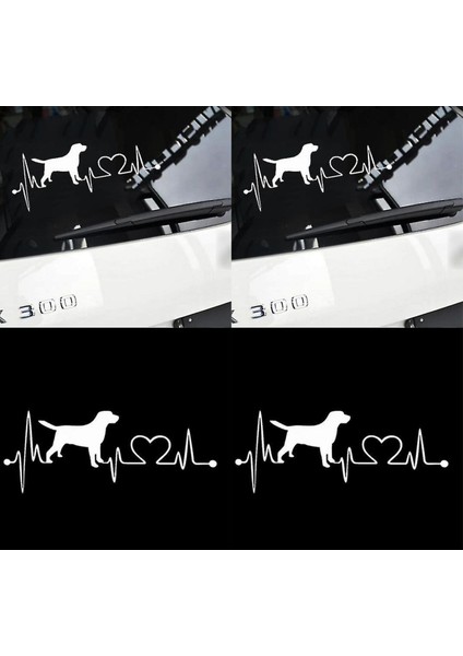 Hediyene Bak Köpek Kalp Atışı Ritim Araba, Motorsiklet, Kask, Laptop,cam Sticker