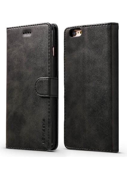 Iphone 6 Için Kılıf Artı/6s Artı Buzağı Doku Yatay Çevir Deri Kılıf (Yurt Dışından)