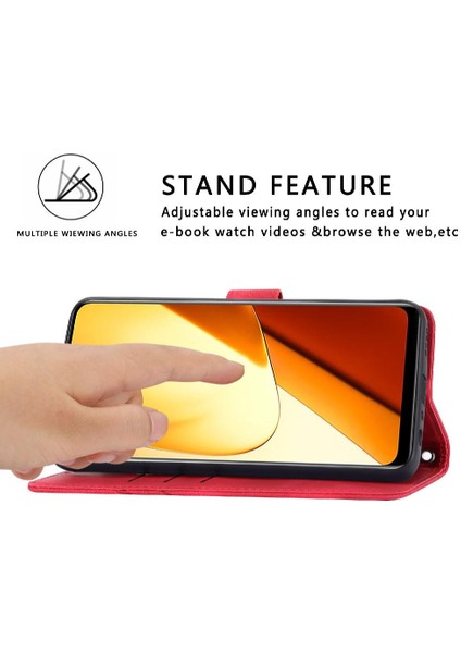 Realme 11 Pro Için Kickstand Durumda Tam Koruma Pu Deri Kayış (Yurt Dışından)