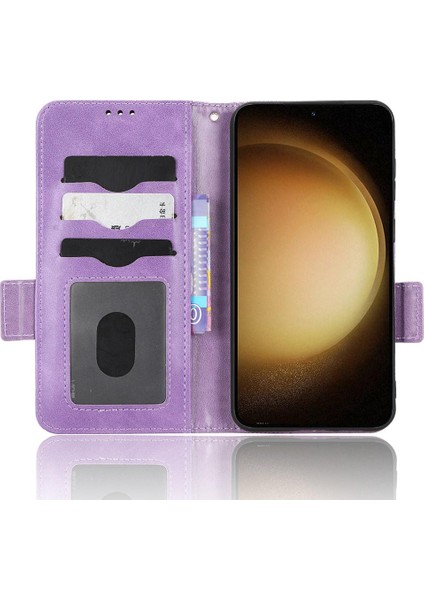 Samsung Galaxy S23 Artı 5g Pu Deri 3 Kart Tutucu Cüzdan Standı (Yurt Dışından)