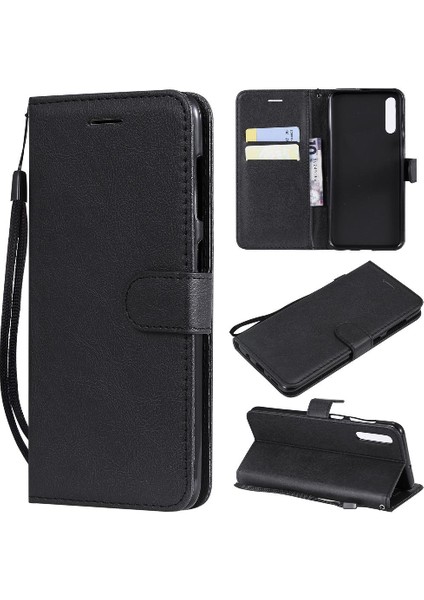 Samsung Galaxy Için Flip Case A50/A50S/A30S Klasik Katı Renk Kartı ile (Yurt Dışından)