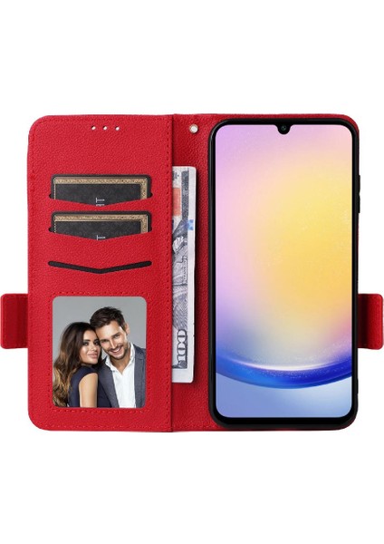 Samsung Galaxy A25 5g Manyetik Cüzdan Kart Yuvaları Tutucu Pu Yan (Yurt Dışından) modelleri