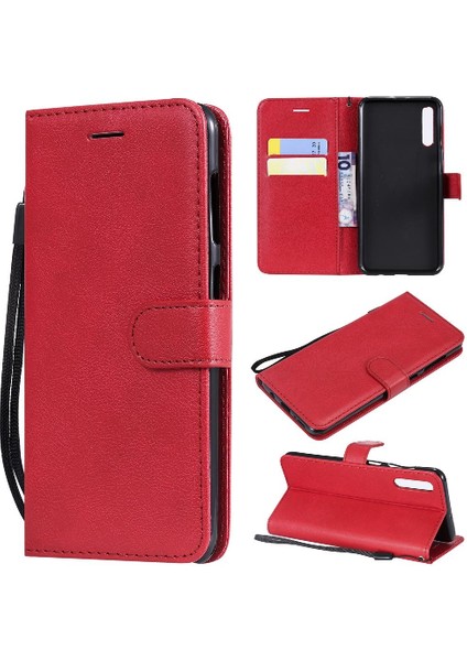 Samsung Galaxy Için Flip Case A50/A50S/A30S Klasik Katı Renk Kartı ile (Yurt Dışından)
