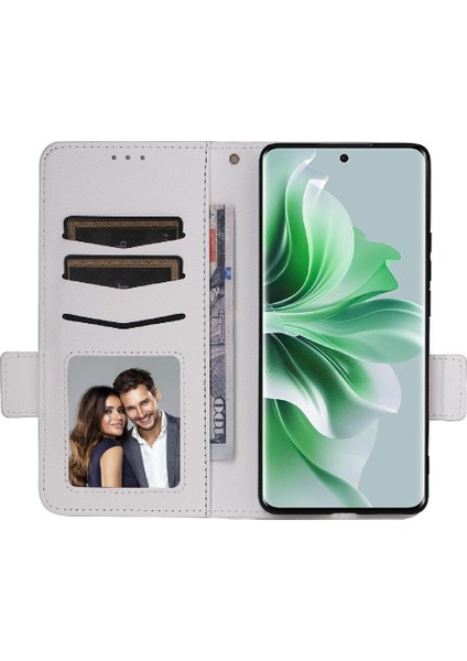 Oppo Oppo 11 Pro 5g Için Kılıf Cüzdan Yan Toka Kart Yuvaları Tutucu Manyetik (Yurt Dışından)