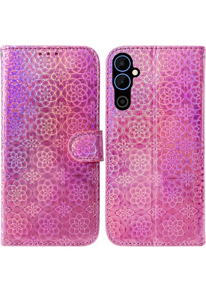 Tecno Pova Neo 2 Cüzdan Kılıf Için Kılıf Kart Yuvası Standı Tutucu Glitter Pu (Yurt Dışından)
