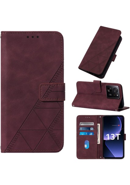 Xiaomi 13T/13T Pro 5g Cüzdan Kapak Flip Folio Kitap Koruyucu Pu (Yurt Dışından)