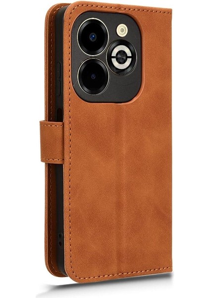 Infinix Akıllı 8 ARTI/X6526 Deri Folio Flip Case Koruyucu Kılıf (Yurt Dışından)