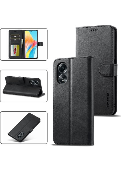 Oppo A38 4G/A18 4g Için Tutucu Kart Yuvaları ile Cüzdan Buzağı Doku (Yurt Dışından) modelleri