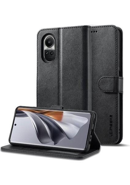 Oppo Oppo 10 Pro 5g Için Buzağı Doku Yatay Çevir Deri Kılıf (Yurt Dışından)