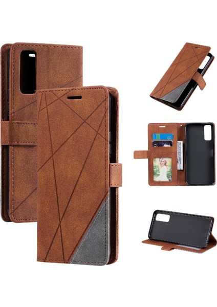 Vıvo Y51/Y31/VIVO 1A Darbeye Dayanıklı Kart Tutucu Kickstand Pu Deri Kılıf (Yurt Dışından)